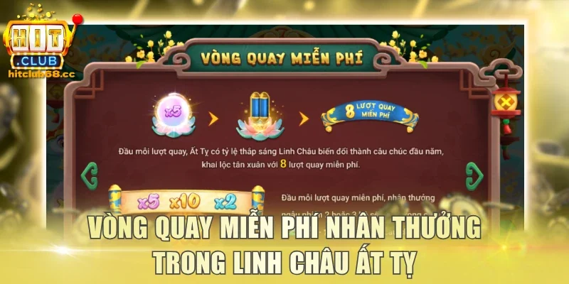 Vòng Quay Miễn Phí nhân thưởng trong Linh Châu Ất Tỵ
